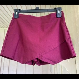 BlueBlush Brand: Boutique Magenta colored Skort (skirt/shorts)